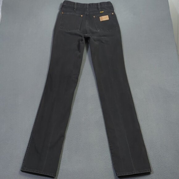 Wrangler VTG Jeans Men's 30x38 Fits 28x37 Black 936CHB Cowboy Cut Slim USA Made - Picture 3 of 10